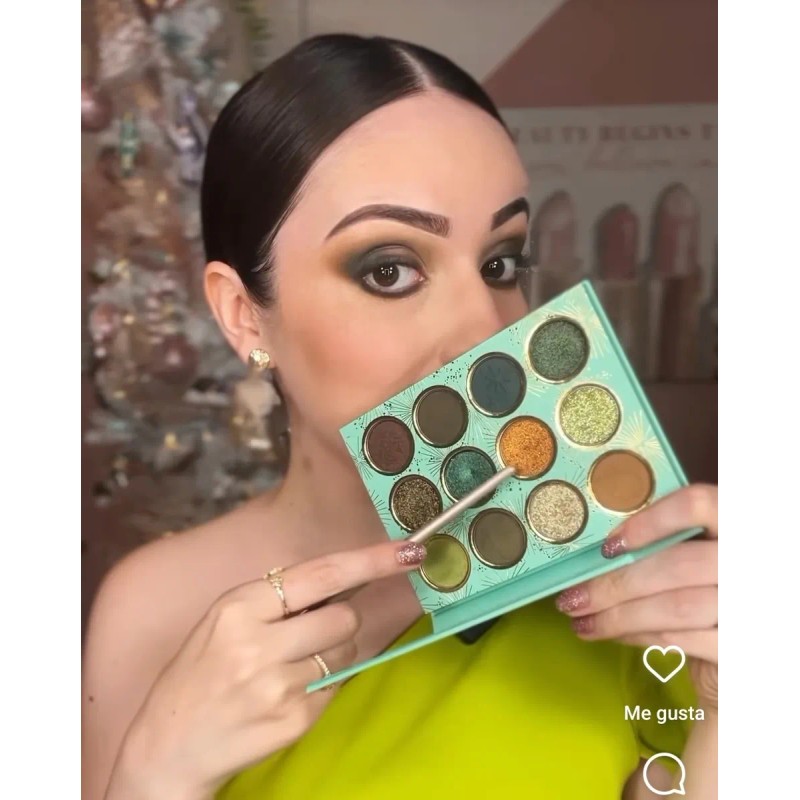 Paleta Sombras Campanita Sinless Beauty Tinkerbell Sinless Verde Oscuro