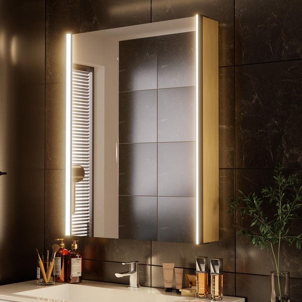 Réflexon 28 x 19-1/4 Inch LED Medicine Cabinet Lighted Bathroom