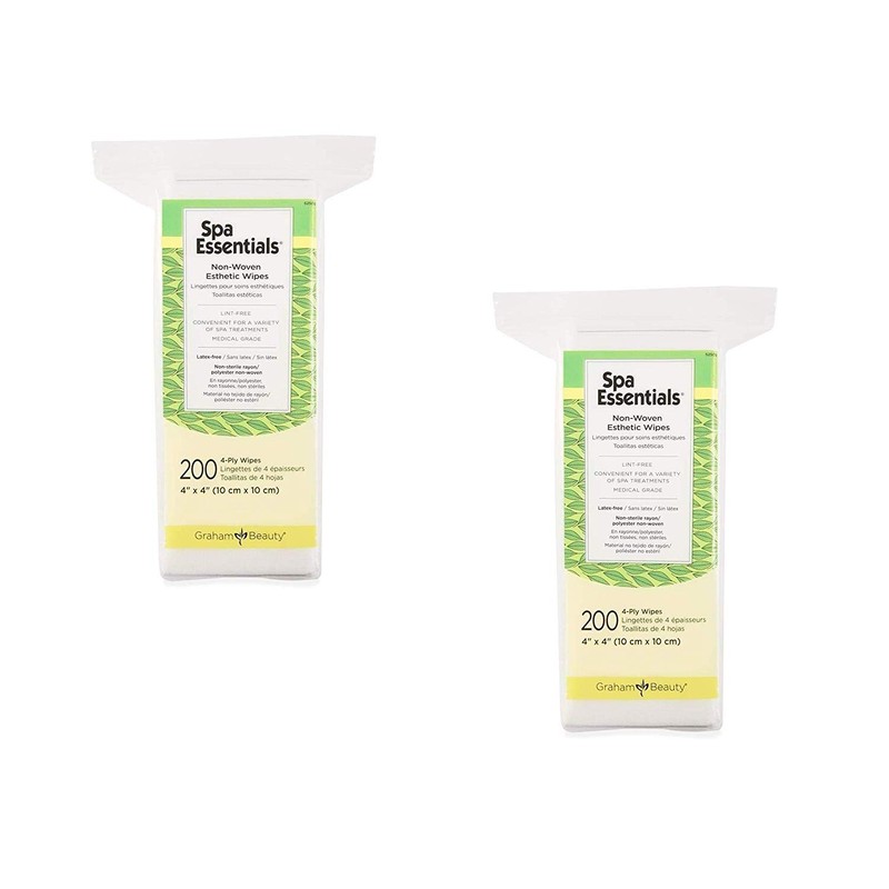 Graham Spa Essentials Nonwoven Esthetic Wipes 4 X 4, 200