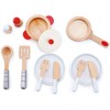 Hape Cook & Serve Set | 13 Piece Wooden Pretend Play Cooking Set