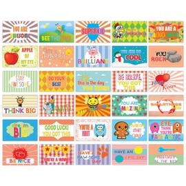 Creanoso Inspiring Fun Sayings Flash Cards for Kids (12 Cards x 5 Set) – Amazing Lunchbox Note Cards for Children – Unique Gift Set for Boys, Girls – Classroom and School Reward Incentives