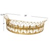 Creative Co-Op Decorative Metal Curtain or Canopy Crown, Gold Finish