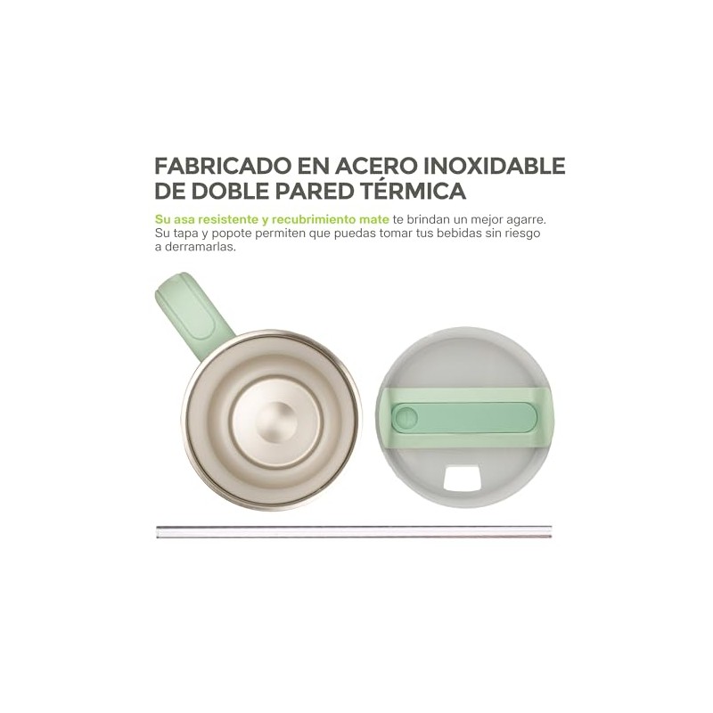 Hikeo Termo para Agua y Café 1.2 L Acero Inoxidable