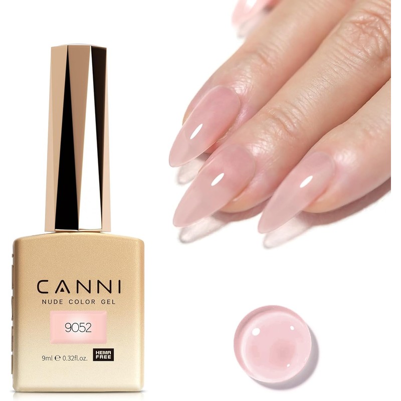 CANNI- Esmalte de uñas en gel rosa nude, 1 pieza