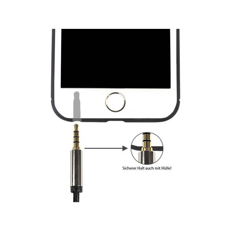 PYTHON Series Premium Audio AUX 3.5 mm Jack Cable 4-Pin