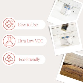 Clear Coat Pint (16oz) - Eco-Friendly Clear Satin Sheen Top Coat for Chalk Style Wood Furniture Paint, Non-Yellowing Waterproof Finish, Easy Application