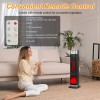 Portable 1500W Smart Home Heater Adjustable Thermostat Tower with 90