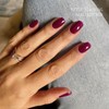 JMEOWIO Nagelfolie UV Härtend Weinrot Gel Nail Strips Nagelsticker Nagelaufkleber