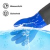 sinzau Pond Gloves, Long PU Sandblasting Waterproof Work Gloves, 70
