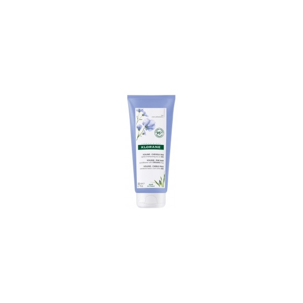 Klorane Volume - Fine Hair Conditioner Volume with Organic Flax 200ml