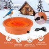 HRAYLTOP Deck Mounted Heated Bird Bath for Outdoors for Winter,