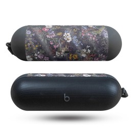 Glossy Glitter Speaker Skin Compatible with Beats Pill (2024) - Midnight Blossom - Premium 3M Vinyl Protective Wrap Decal Cover - Easy to Apply | Crafted in The USA by MightySkins