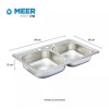 Meer Cnx Tarja Doble De 84 Cm X 48 Cm