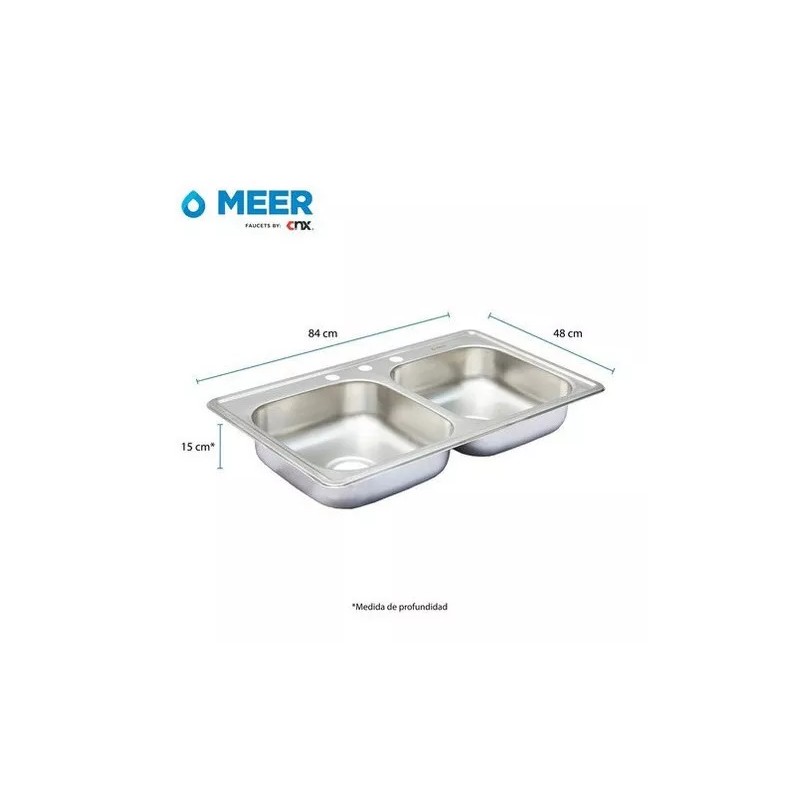 Meer Cnx Tarja Doble De 84 Cm X 48 Cm