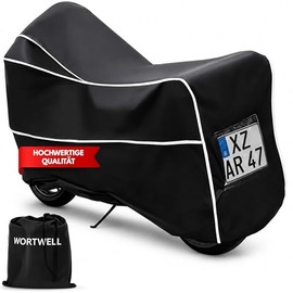 Motorcycle Tarpaulin 600D Oxford Outdoor Indoor Waterproof Motorcycle Cover TPU Coating Motorcycle Garage Winterproof UV Protection Lock Hole for Motorcycle Scooter Moped 210 x 126 x 97 cm