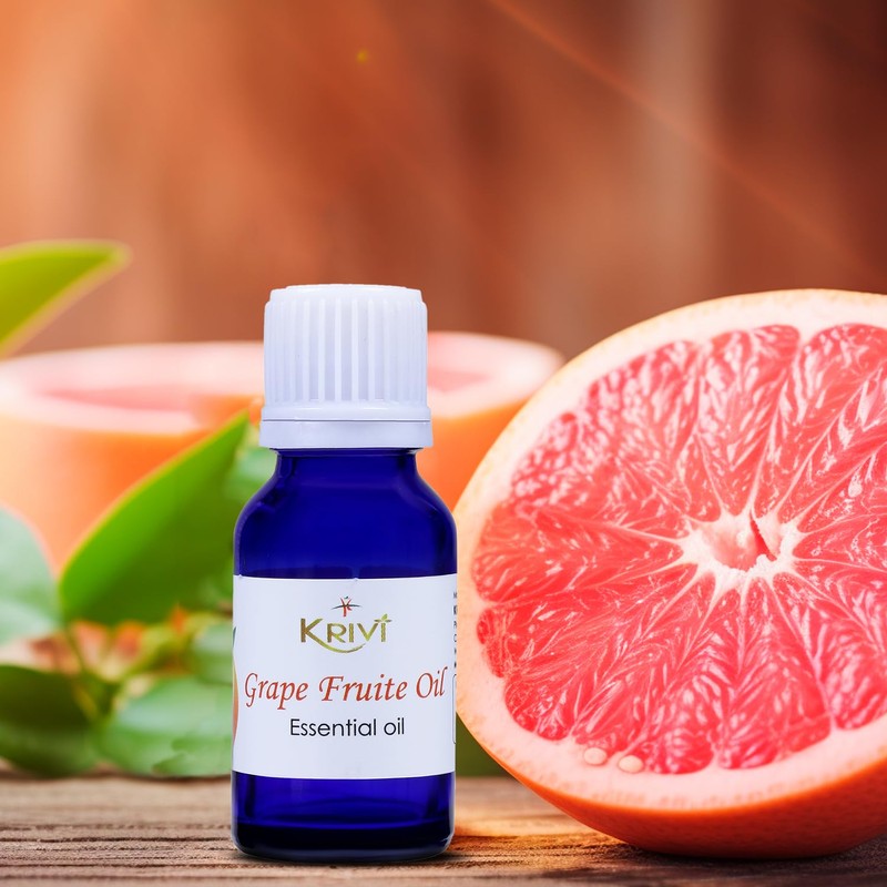 Krivi Grapefruit Essential Oil 15ml (Pack of 1)
