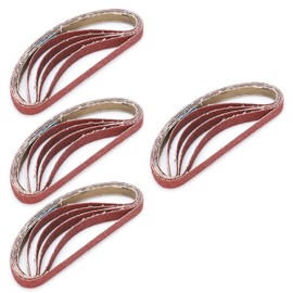 Cinta Abrasiva de Lijado, 20 Piezas Cinta de Papel de Lija 330x10 Mm Herramienta de Repuesto de Tira Abrasiva de Lijado para Lijadoras de Banda, Lijadoras de Banda (80#)