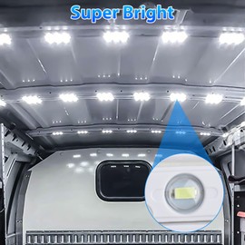 Linkstyle 12 V Interior Light Car Reading Light, 120 LEDs Ceiling Lights with Switch for Van RV Truck Boats (40 Modules)