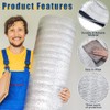 Garage Door White Reflective Insulation KIT: Foam Sheets (20 Rolls)