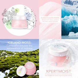 Saturday Skin Face Moisturizer Water Cream Mini Size, Vegan Natural Facial Moisturizer Oil-free Gel Cream From Alaska Glacier Water Day & Night Cream Korean Skincare Moisturizer Soothing and Hydrating and Reduce Wrinkles, Good for Sensitive Skin(1.01 Fl.