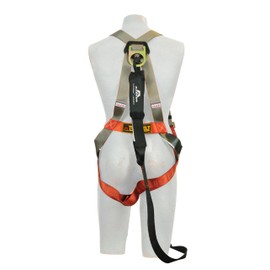 Madaco Roof Construction Fall Protection Full Body Industrial Safety Harness Internal Shock Absorbing 6FT Lanyard Kit Size M-XXL ANSI OSHA Combo E