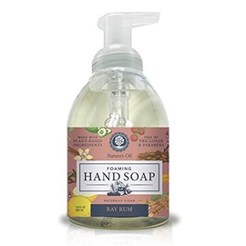Nature's Oil Foaming Hand Soap, Bay Rum, 10 Fluid Ounces (Single Unit)
