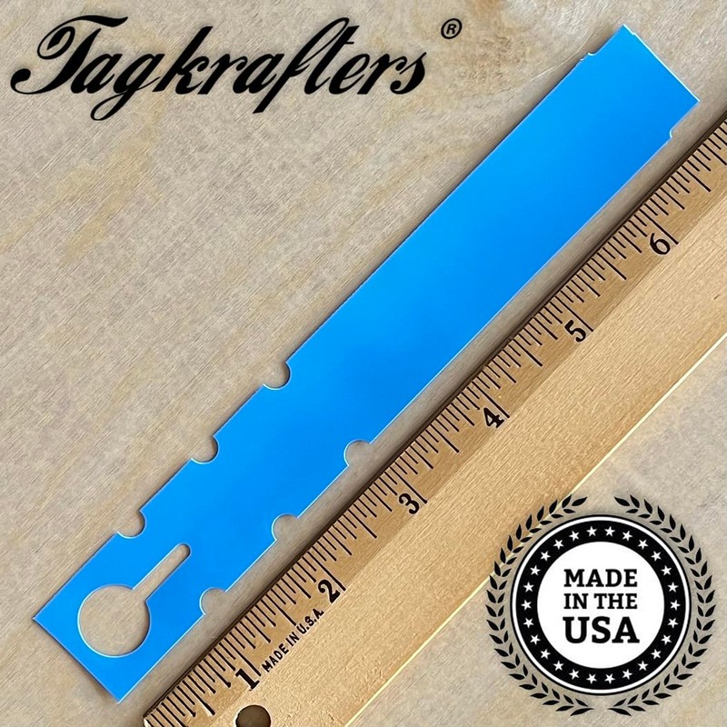 TAGKRAFTERS 7" x 1" Blue - 250 Pcs - Plastic