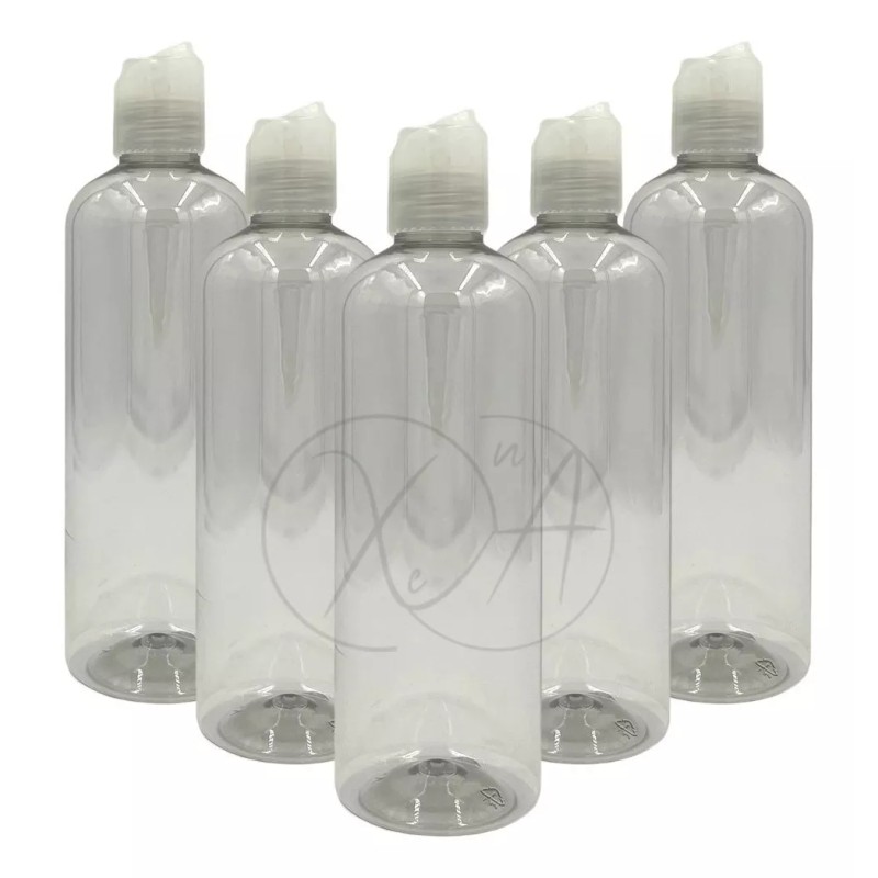 Xena Envases Botellas 500ml P/ Gel Antibacterial Con Tapa Disktop