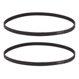 2-Pack Timing Belt Rubber Belt Drive Belt S3M Circumference 519mm Width 10mm Teeth 173 High Strength Wear Resistance Flexibility Durability Lightweight Black