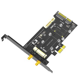 2 in 1 Combo Mini PCI-E to PCI-E 1x and MSATA to SATA3 Adapter with SIM Card Slot for WiFi/ 3G/4G/LTE/Msata SSD