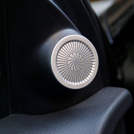 crosselec Inner Front Door Small Speaker Cover Trim for Dodge Durango 2011-2022 (Silver)