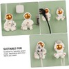 ABOOFAN 2Pcs Creative Cartoon Wall Hooks Adornment Power Plug Hooks