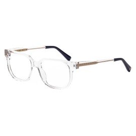 Elton John Mod Mens Women's Acetate Designer Blue Light Glasses Gloss Crystal Clear Silver Star 54mm