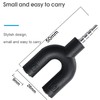 SaiTech IT 3.5mm Headphone Y Splitter Adapter Microphone Splitter Pole