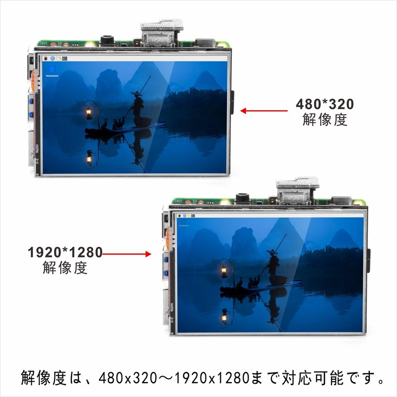 OSOYOO HDMI 3.5 Inch LCD Display Monitor Touch Screen for