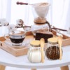 Willinglong 4 Pack Sugar Container with Bamboo Lid and Spoon