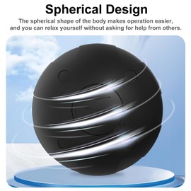 JIEJUNJIE Vibrating Massage Ball with 5-Speed Mode for Muscle Recovery, Myofascial Release - Deep Tissue Massage Ball for Trigger Point Massage - Mobility Ball Back & Hip Flexor Release Tool