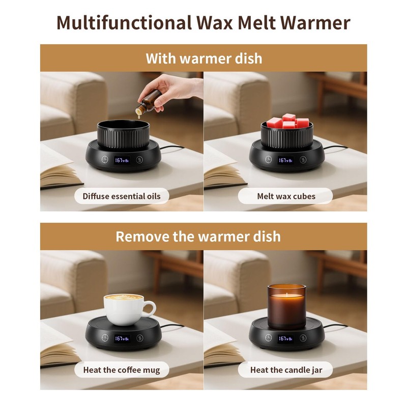 Lyty Wax Melt Warmer 3-in-1 Candle Warmer with Timer, Electric