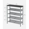 VASAGLE Shoe Rack for Entryway, 5-Tier Shoe Rack Organizer with