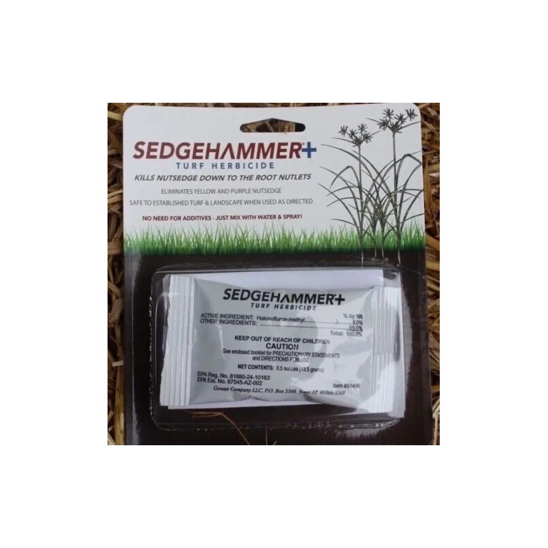 Gowan Sedgehammer Plus Turf Herbicide Halosulfuron Controls Nutsedge 1 Packet