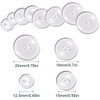 ZAMXHUG Buttons - 200 Clear Buttons - Reversible - Crafts