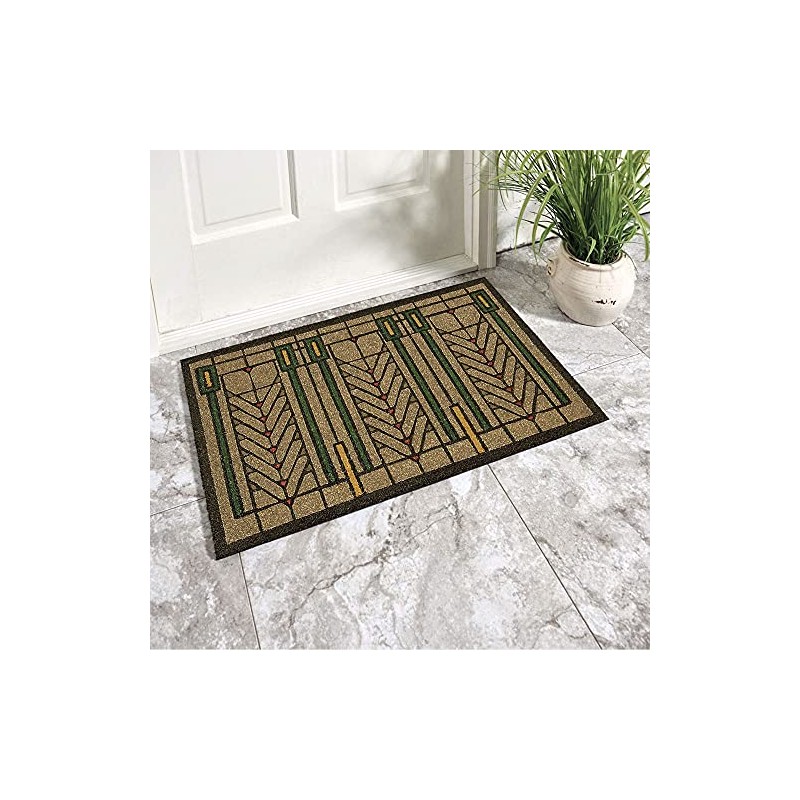 Frank Lloyd Wright Colored Tree of Life Doormat