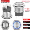 UL Listed 22mm Push Button Switch 15A 110V-120v Latching 2NO
