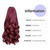 ponytail extension,12" claw clip hair extensions ponytail short curly hair