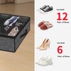 Onlyeasy Sturdy Under Bed Shoe Storage Organizer, Set of 2,