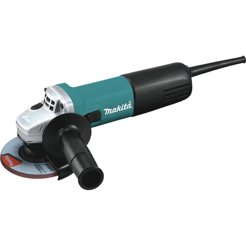 Makita 9557NB 4-1/2" Angle Grinder, with AC/DC Switch, Teal