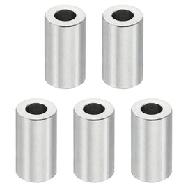 PATIKIL M4 Stainless Steel Spacers, 5 Pcs Metal Spacer Stainless Steel 4.2mm ID x 8mm OD x 14mm L Stainless Steel Spacers Screw Standoff Round for 5/32inch or M4 Screw Bolts