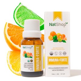 NATSHOP | Aceites Esenciales - Aceite Inmuna-forte para Difusor de Aceites Esenciales y Cuidado Personal | Aromatizante para Hogar Natural Aromaterapia Humidificador - Variedad Aromas Skin Care 15ml