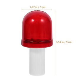 PACKOVE 4pcs Traffic Warning Light Flashing Light Outdoor Parking Lighting Traffic Barrier Light Traffic Cone Lights Plastic Traffic Light Traffic Light Lamp Red Pp Road Cone Cell