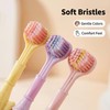 Mluyeri 3-Sided Toothbrush Set, 7.4 Inch, 360 Degree Cleaning, 3